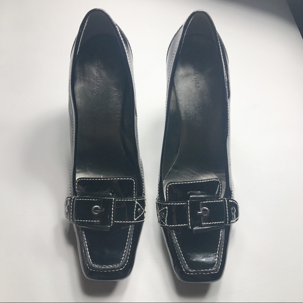 ✨Cole Haan✨Black Buckle Heels